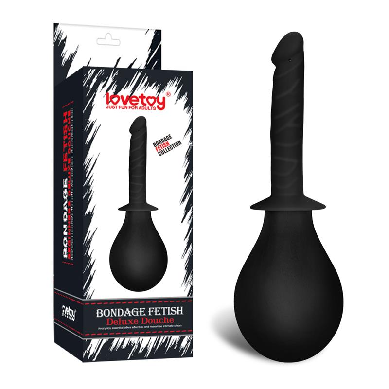 LOVETOY - DUCHA ANAL DELUXE DOUCHE NEGRO
