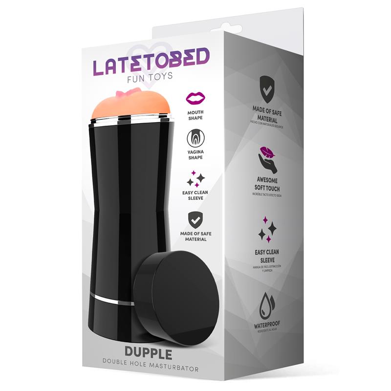 LATETOBED - DUPPLE MASTURBADOR DOBLE VAGINA Y BOCA