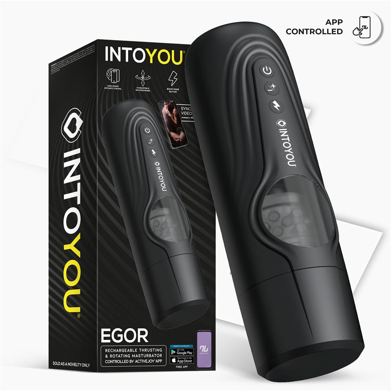 INTOYOU APP SERIES - EGOR MASTURBADOR MASCULINO CON ROTACIÓN Y THRUSTING CON APP