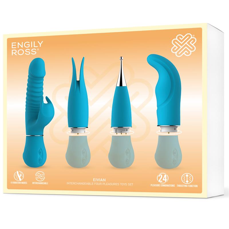 ENGILY ROSS - EIVIAN SET 4 PIEZAS INTERCAMBIABLES VIBRACIÓN Y THRUSTING