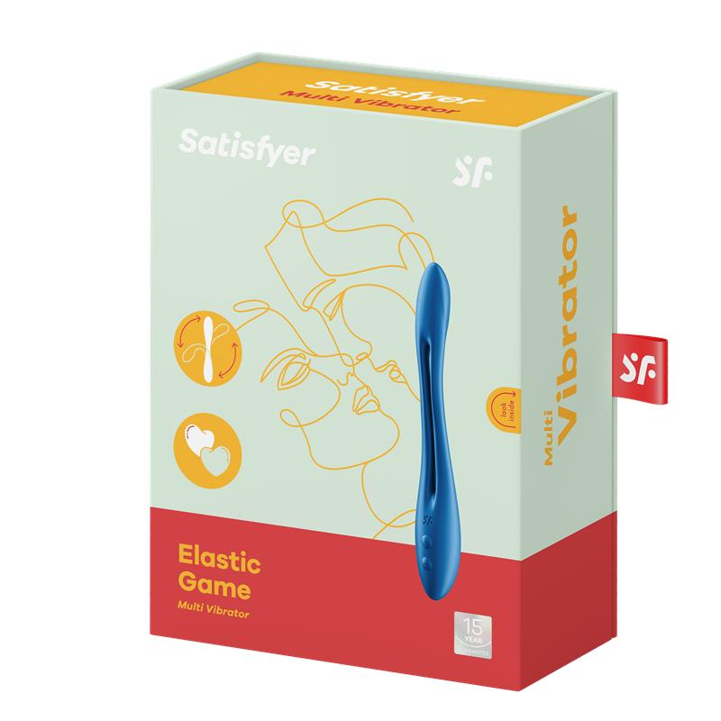 SATISFYER - ELASTIC GAME ESTIMULADOR FLEXÍVEL AZUL