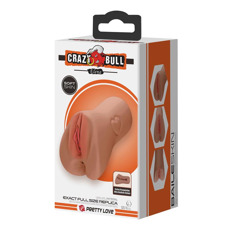 CRAZY BULL - SCARLET VAGINA Y ANO DISEÑO CON UN CORAZÓN NATURAL