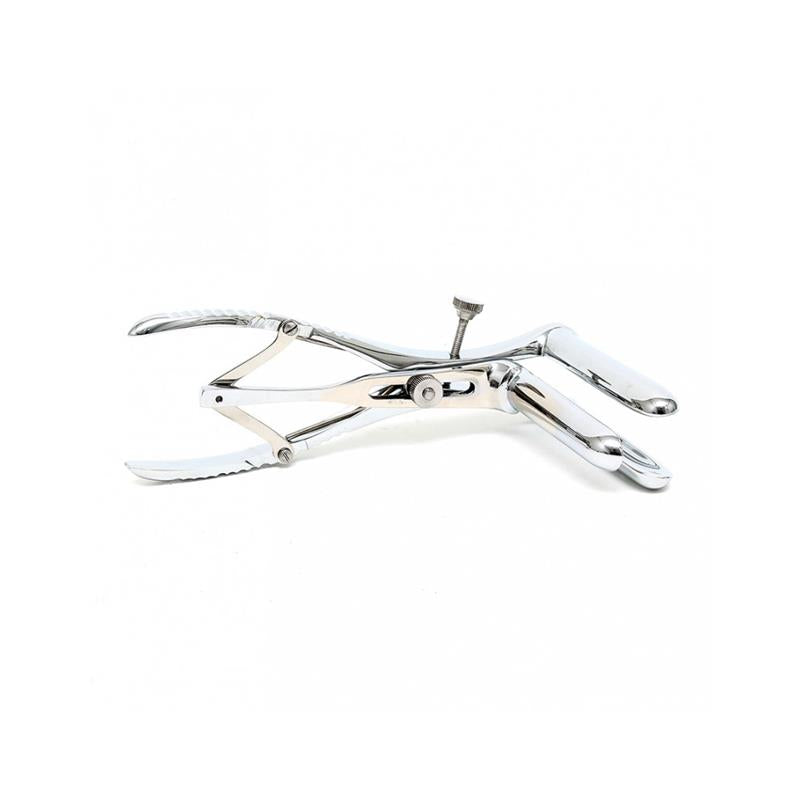 BONDAGE PLAY - ESPÉCULO ANAL CON 3 CUCHARAS CROMO-PLATEADO