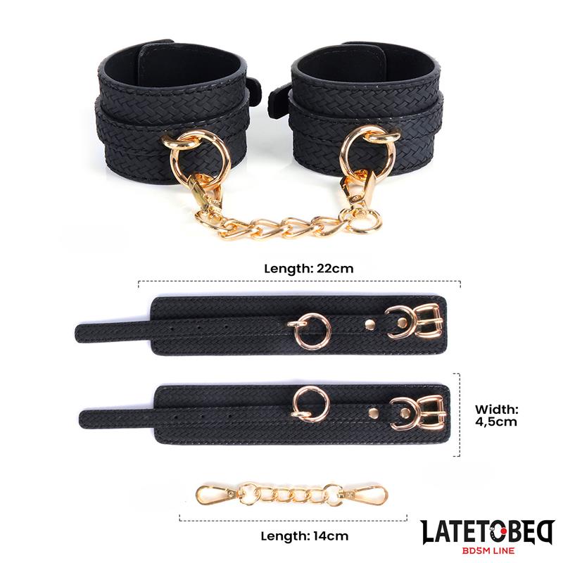 LATETOBED BDSM LINE - ESPOSAS CON CADENA DORADA