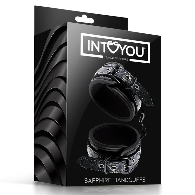 BLACK SAPPHIRE - ESPOSAS PARA MUÑECA AJUSTABLE SAPPHIRE CUERO VEGANO