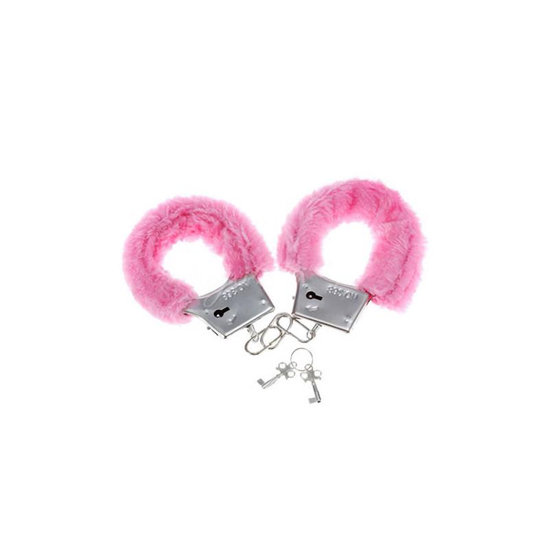 DIVERTY SEX - ESPOSAS PARA MUÑECA FORRADAS DE PELUCHE ROSA