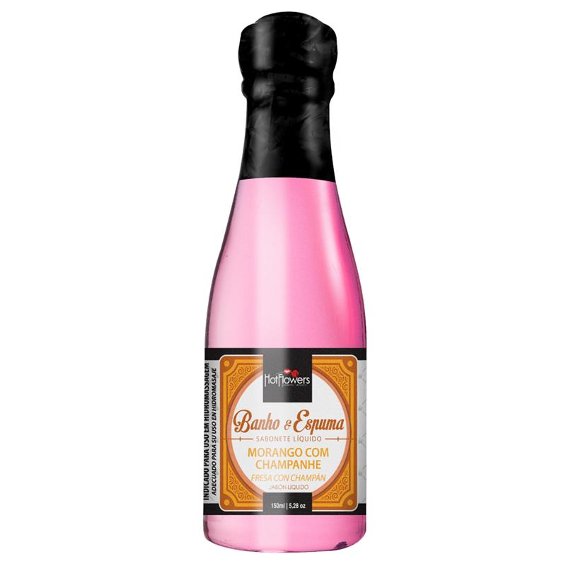 HOT FLOWERS - ESPUMA BAÑO FRESAS CON CHAMPAGNE 150 ML