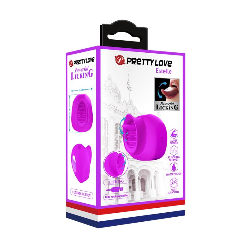 PRETTYLOVE - ESTELLE ESTIMULADOR DE LENGUA USB PÚRPURA