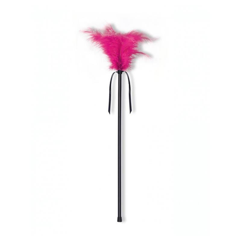 SECRET PLAY - ESTIMULADOR CON PLUMAS FÚCSIA