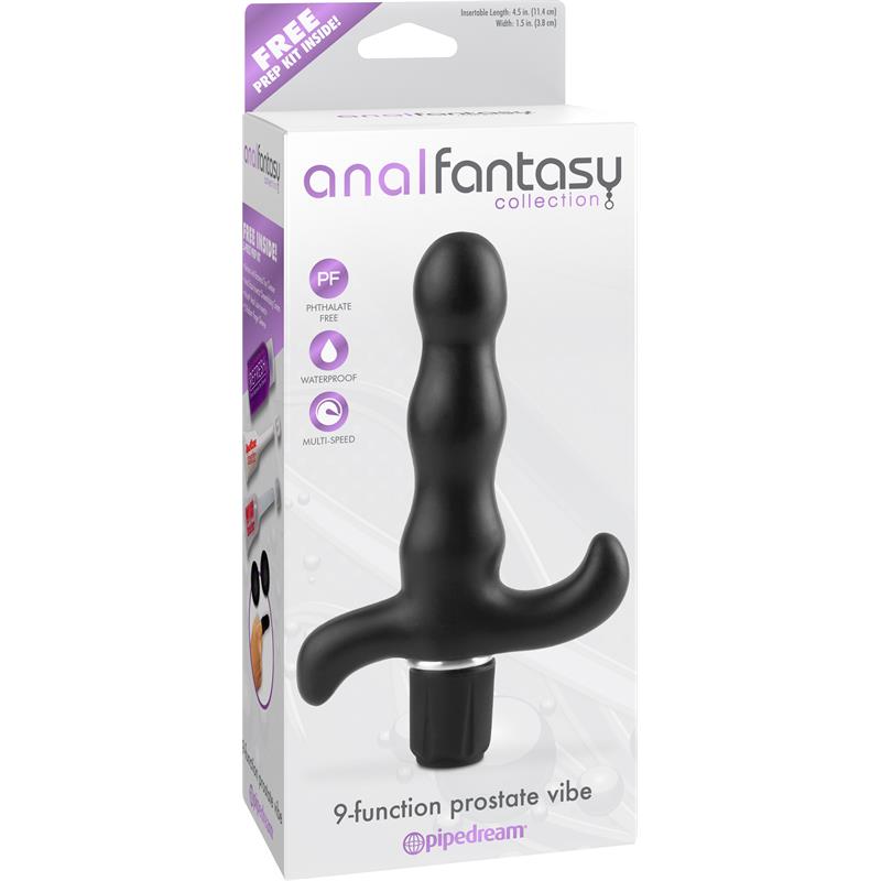 ANAL FANTASY COLLECT. - ESTIMULADOR DE PRÓSTATA CON VIBRACIÓN NEGRO
