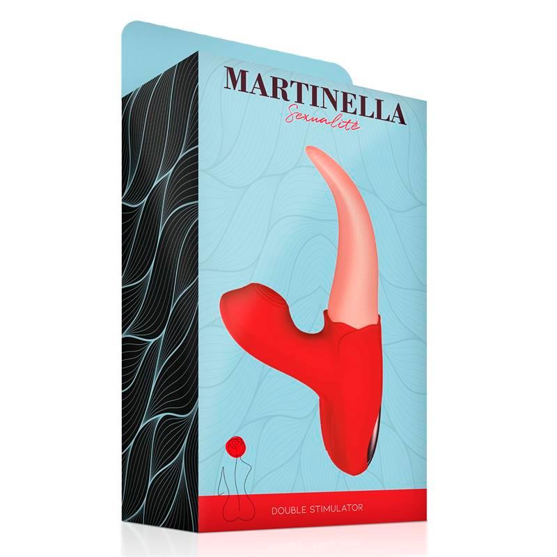 MARTINELLA - ESTIMULADOR DOBLE CON LENGUA Y PULSACIÓN