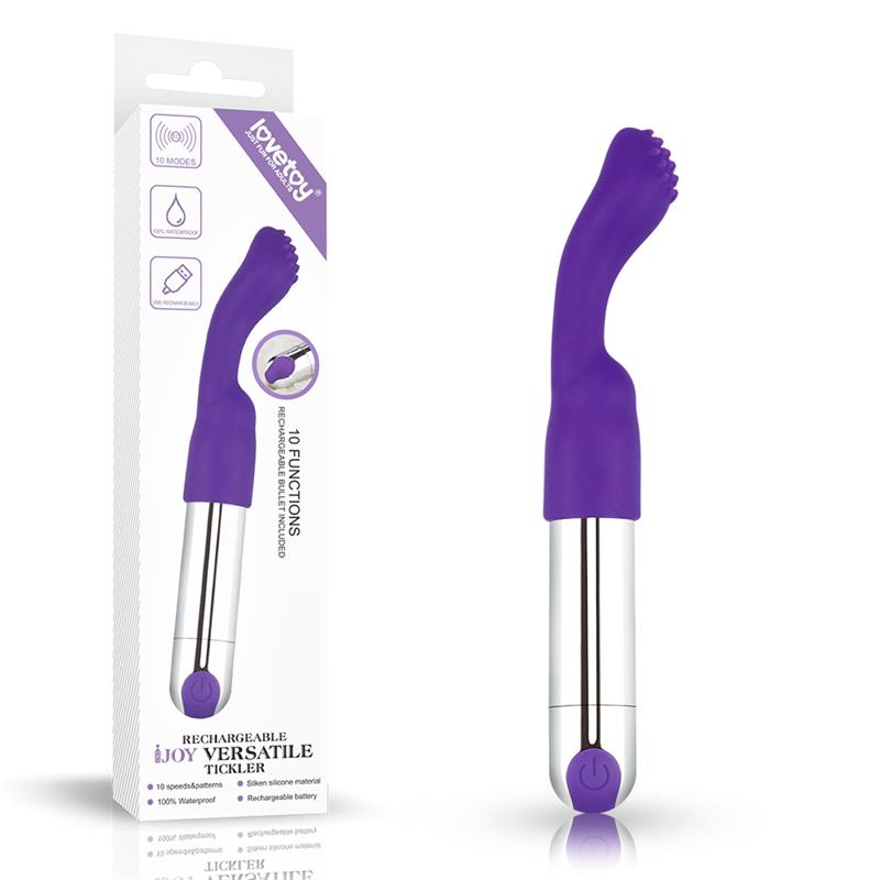 LOVETOY - ESTIMULADOR IJOY VERSATILE TICKLER USB PÚRPURA