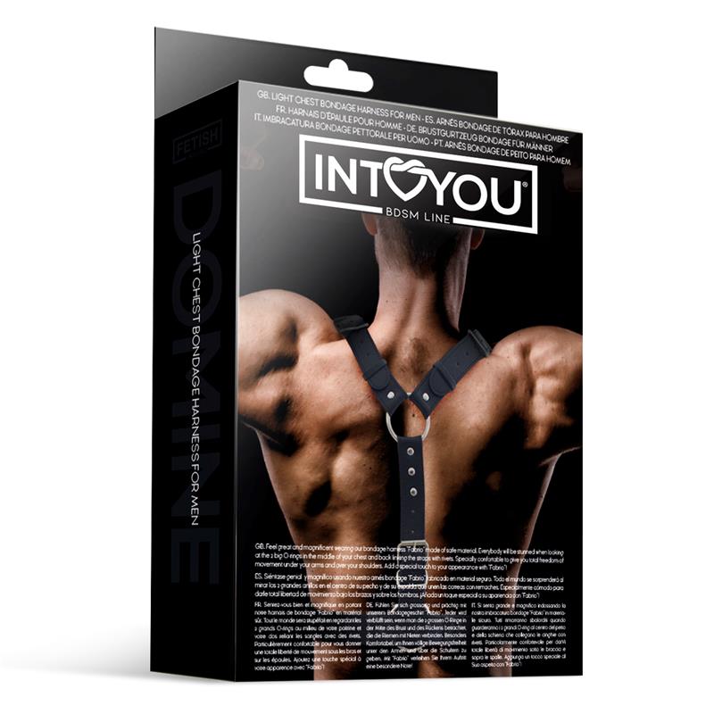 INTOYOU BDSM LINE - FABRIO ARNÉS MASCULINO PARA BONDAGE CUERO VEGANO