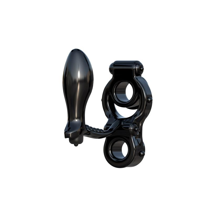 FANTASY C-RINGZ - FANTASY C-RINGZ ANILLO CON PLUG ANAL IRONMAN NEGRO