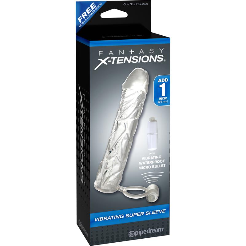 FANTASY X-TENSIONS - FANTASY X-TENSIONS FUNDA DE PENE VIBRADORA - COLOR CLARO