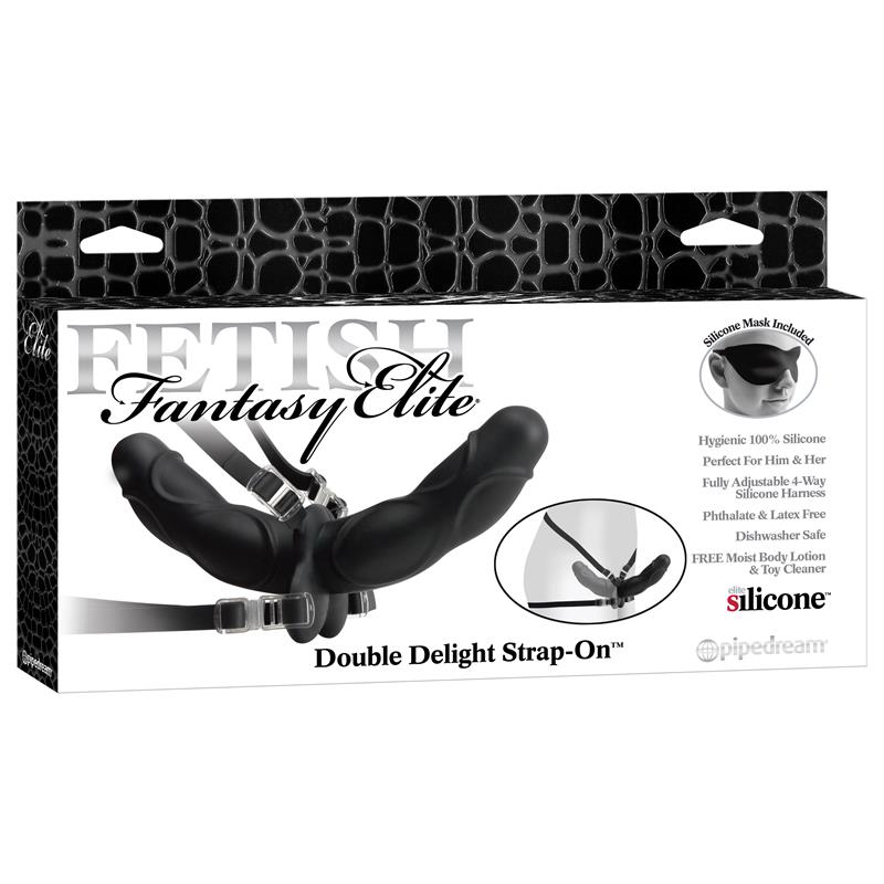 FETISH FANTASY ELITE - ARNÉS DE DOBLE DELEITE NEGRO