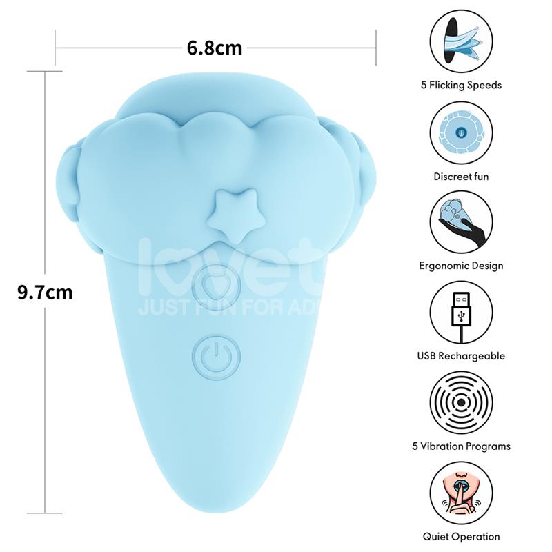 LOVETOY - FLICKER ESTIMULADOR CON FLICKING AZUL