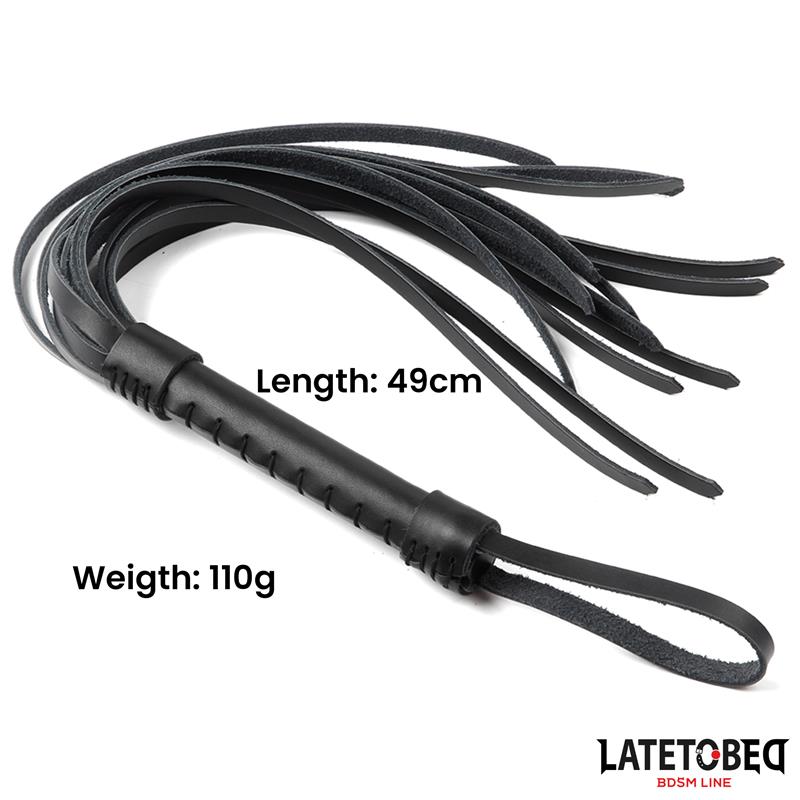 LATETOBED BDSM LINE - FLOGGER DE PIEL 50 CM