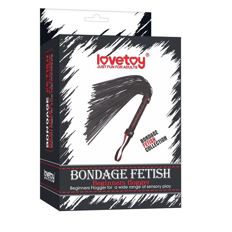 LOVETOY - FLOGGER PRINCIPIANTES BONDAGE NEGRO