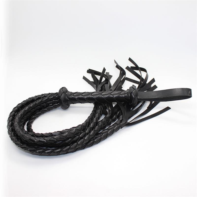 LATETOBED BDSM LINE - FLOGGER TRENZADO 75 CM NEGRO