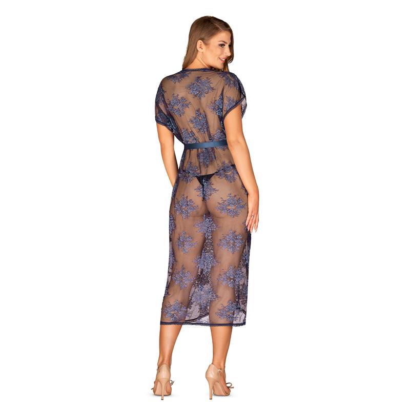 OBSESSIVE - FLOWLACE KIMONO TURQUESA