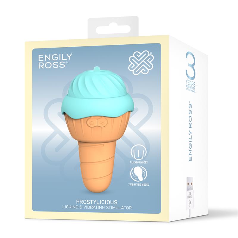 ENGILY ROSS - FROSTYLICIOUS ESTIMULADOR CON LENGUA ESTIMULADORA Y VIBRACIÓN