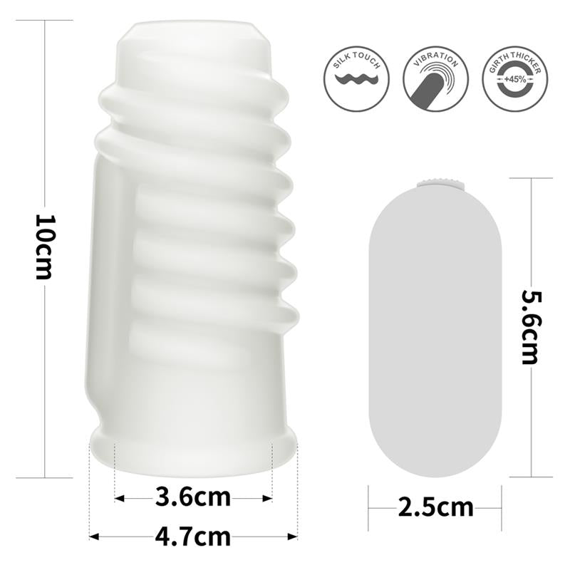 LOVETOY - FUNDA PARA EL PENE CON VIBRACIÓN SPIRAL KNIGHTS