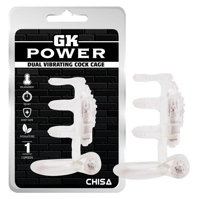 CHISA - FUNDA PARA EL PENE DUAL VIBRATING COCK CAGE