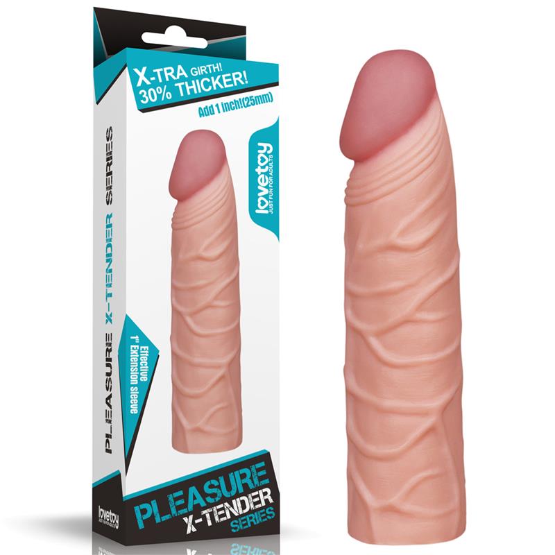 LOVETOY - FUNDA PARA EL PENE PLEASURE X TENDER NATURAL