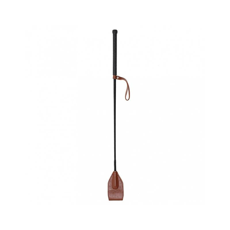 BONDAGE PLAY - FUSTA CUERO MARRÓN 67 CM