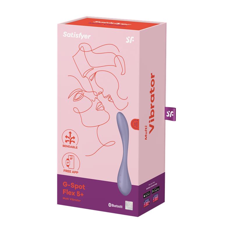 SATISFYER - G-SPOT FLEX 5+ MULTI VIBRADOR CON SATISFYER CONNECT APP LILAC