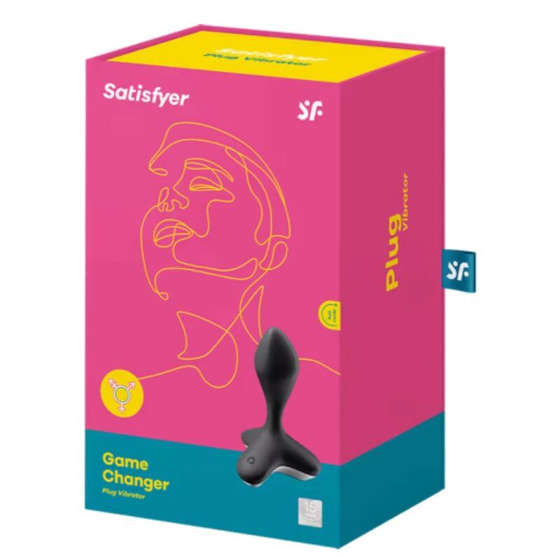 SATISFYER - GAME CHANGER PLUG ANAL CON VIBRACIÓN NEGRO