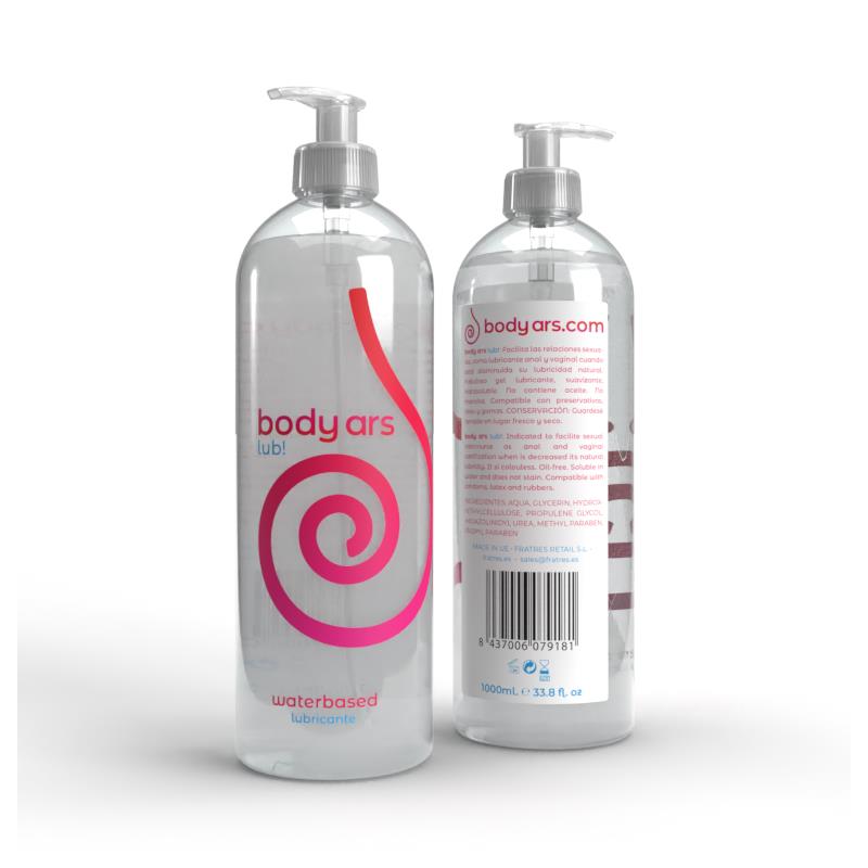 BODY ARS - GEL LUBRIFICANTE À BASE DE ÁGUA NATURAL DOSIFICADOR 1000 ML