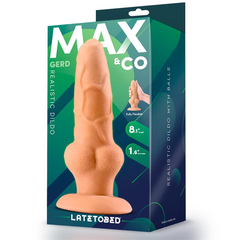 MAX & CO - GERD DILDO REALISTA CON TESTÍCULOS 8.1 NATURAL