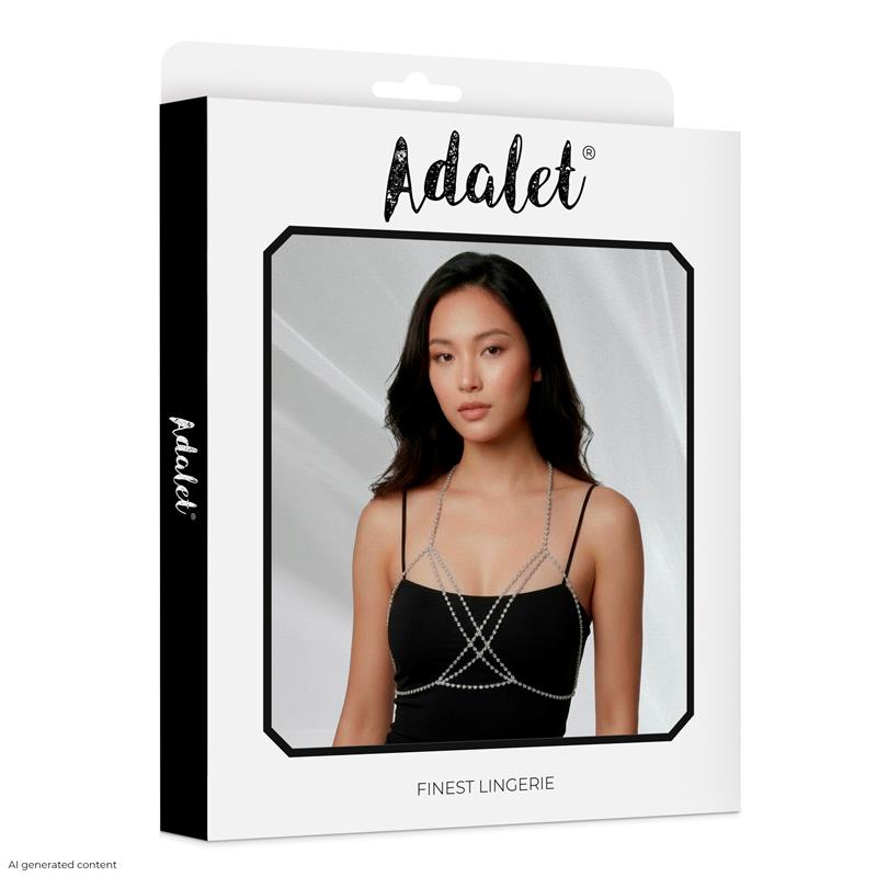 ADALET LINGERIE - GINEVRA SUJETADOR PLATEADO TALLA ÚNICA