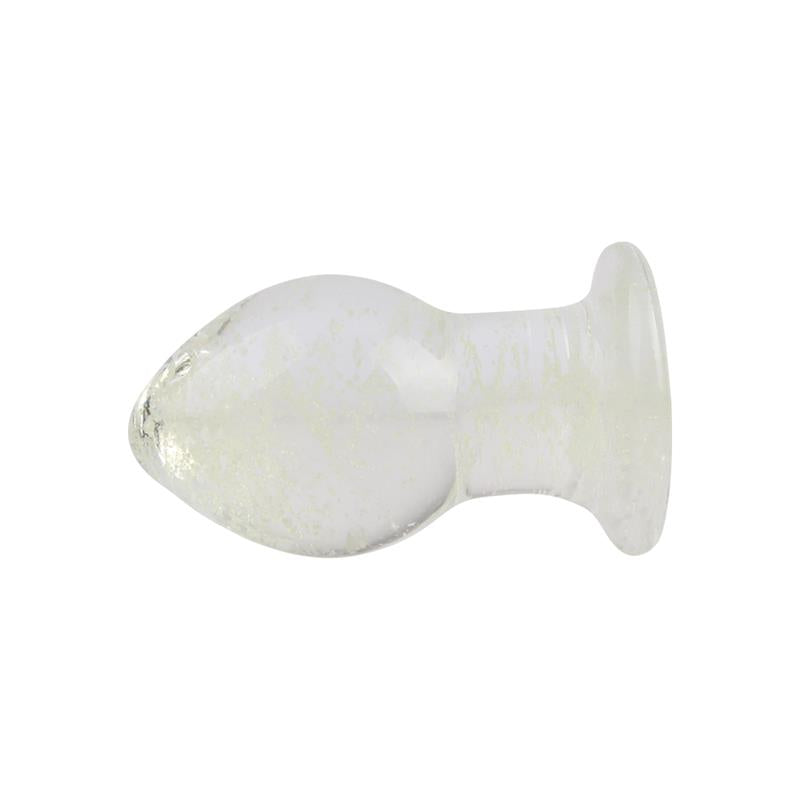 CHISA - GLOWS KINKY PLUG ANAL DE CRISTAL BRILLA EN LA OSCURIDAD 2.5