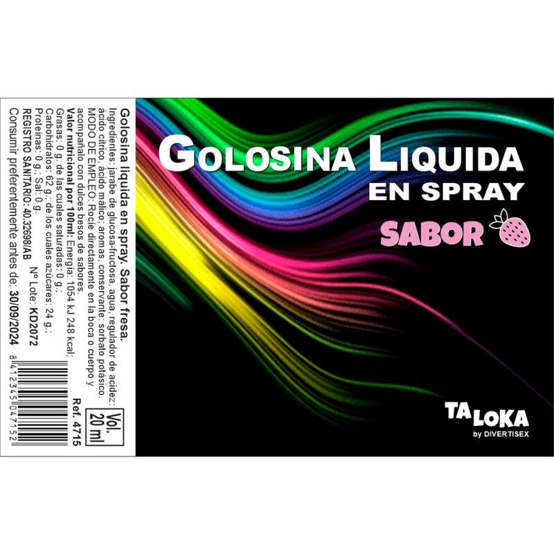 TALOKA - GOLOSINA LÍQUIDA EN SPRAY SABOR FRESA 20 ML