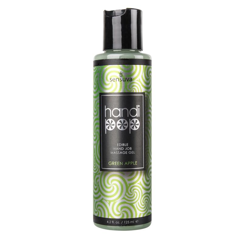 SENSUVA - HANDIPOP GEL DE MASAJE Y SEXO ORAL MANZANA VERDE 125 ML