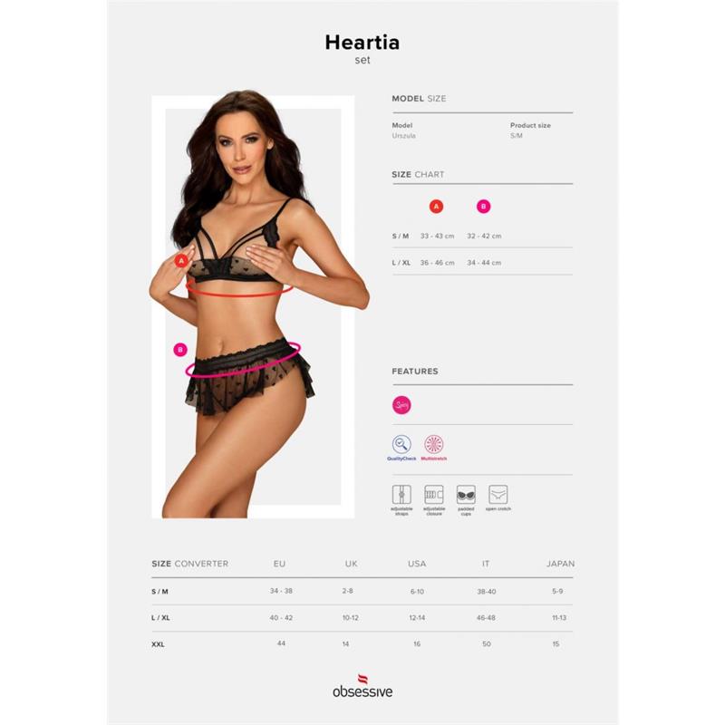 OBSESSIVE - HEARTIA SET DE 3 PIEZAS