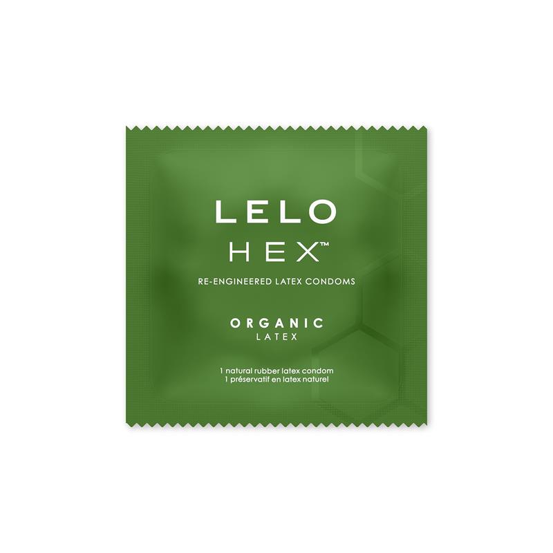 LELO - HEX CONDOMS ORGANIC 3 UNIDADES