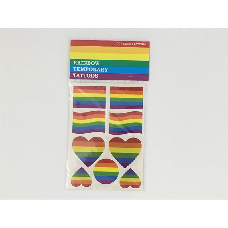 DIVERTY SEX - HOJA TATUAJES TEMPORALES BANDERA LGBT+