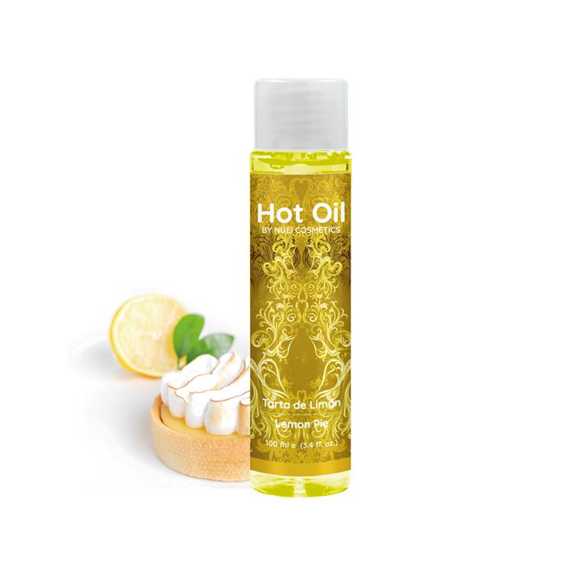 NUEI COSMETICS - HOT OIL ACEITE DE MASAJE EFECTO CALOR TARTA LIMÓN 100 ML