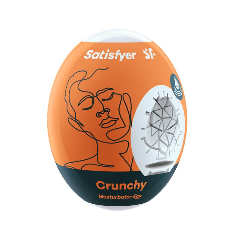 SATISFYER - HUEVO MASTURBADOR UNIDAD CRUNCHY HYDRO-ACTIVE