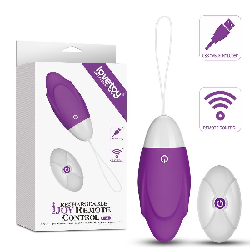LOVETOY - HUEVO VIBRADOR IJOY CONTROL REMOTO USB PÚRPURA