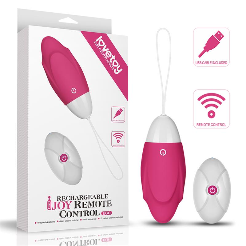 LOVETOY - HUEVO VIBRADOR IJOY CONTROL REMOTO USB ROSA
