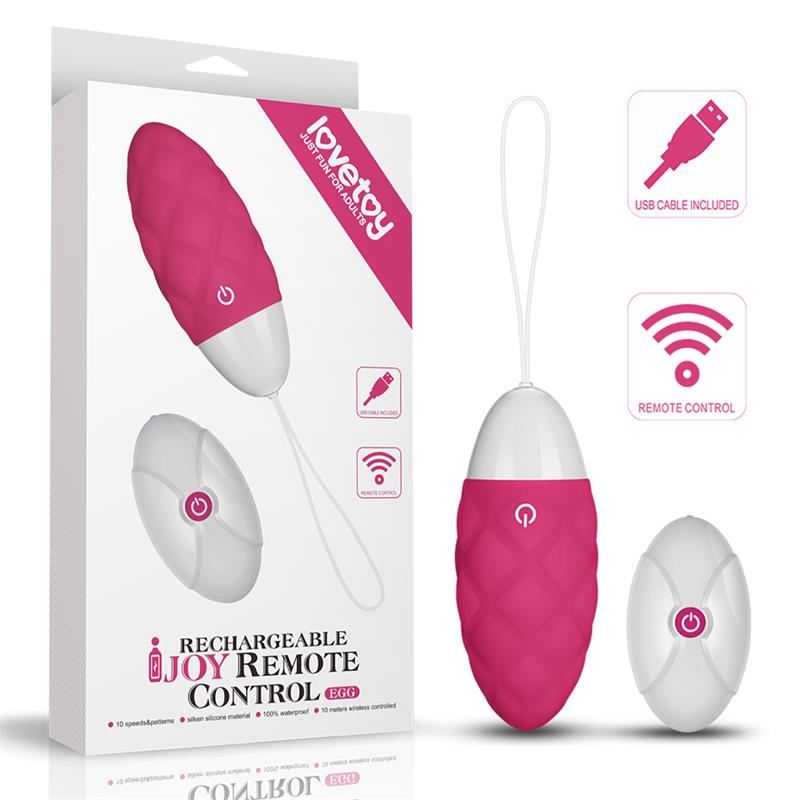 LOVETOY - HUEVO VIBRADOR IJOY CONTROL REMOTO USB ROSA