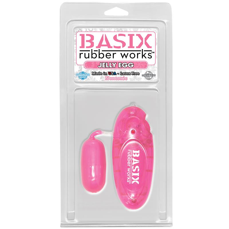 BASIX RUBBER WORKS - HUEVO VIBRADOR JELLY ROSA