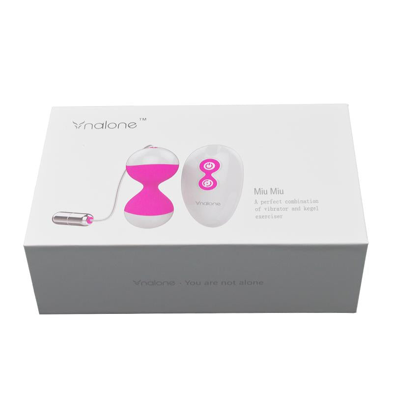 NALONE - HUEVO VIBRADOR Y BOLAS KEGEL MIU MIU FUCHSIA