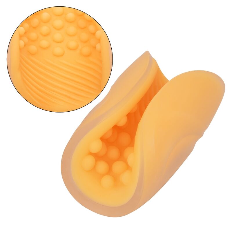 Calexòtics: adherència de perles Texture Masturbator Orange