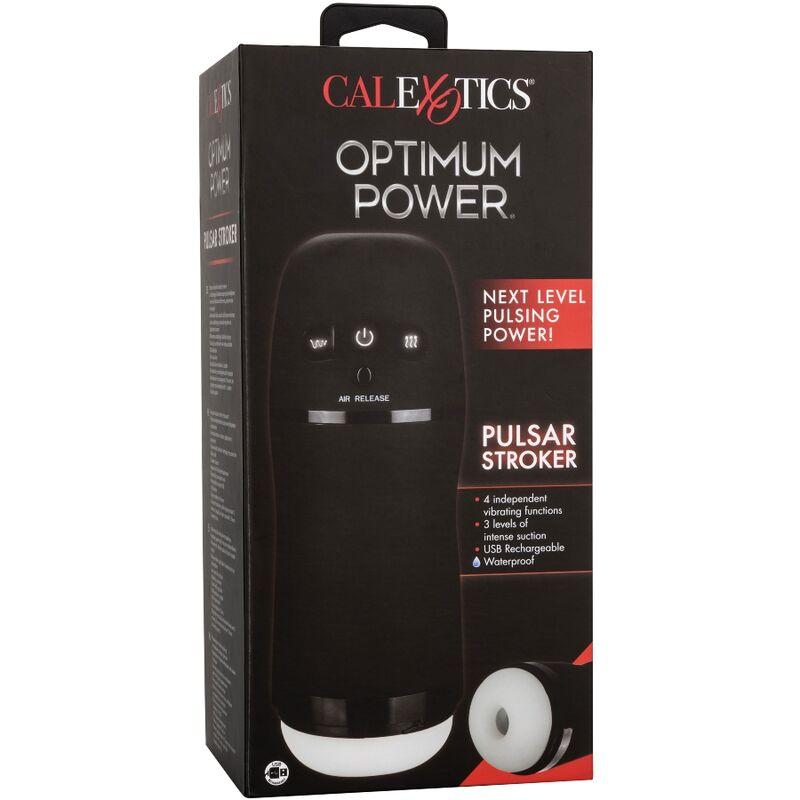 CALEXOTICS - MASTURBADOR COM VIBRAÇÃO E FUNÇÃO DE SUCÇÃO OPTIMUM POWER